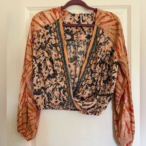 Free People top blouse size small